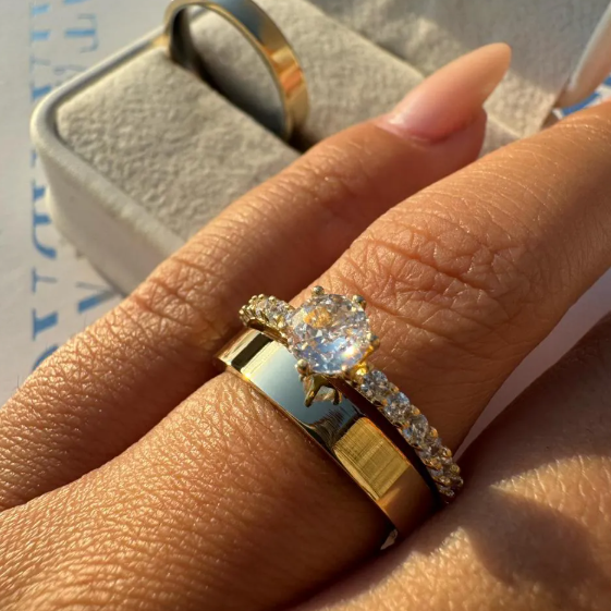 Anéis para combinar com Aliança