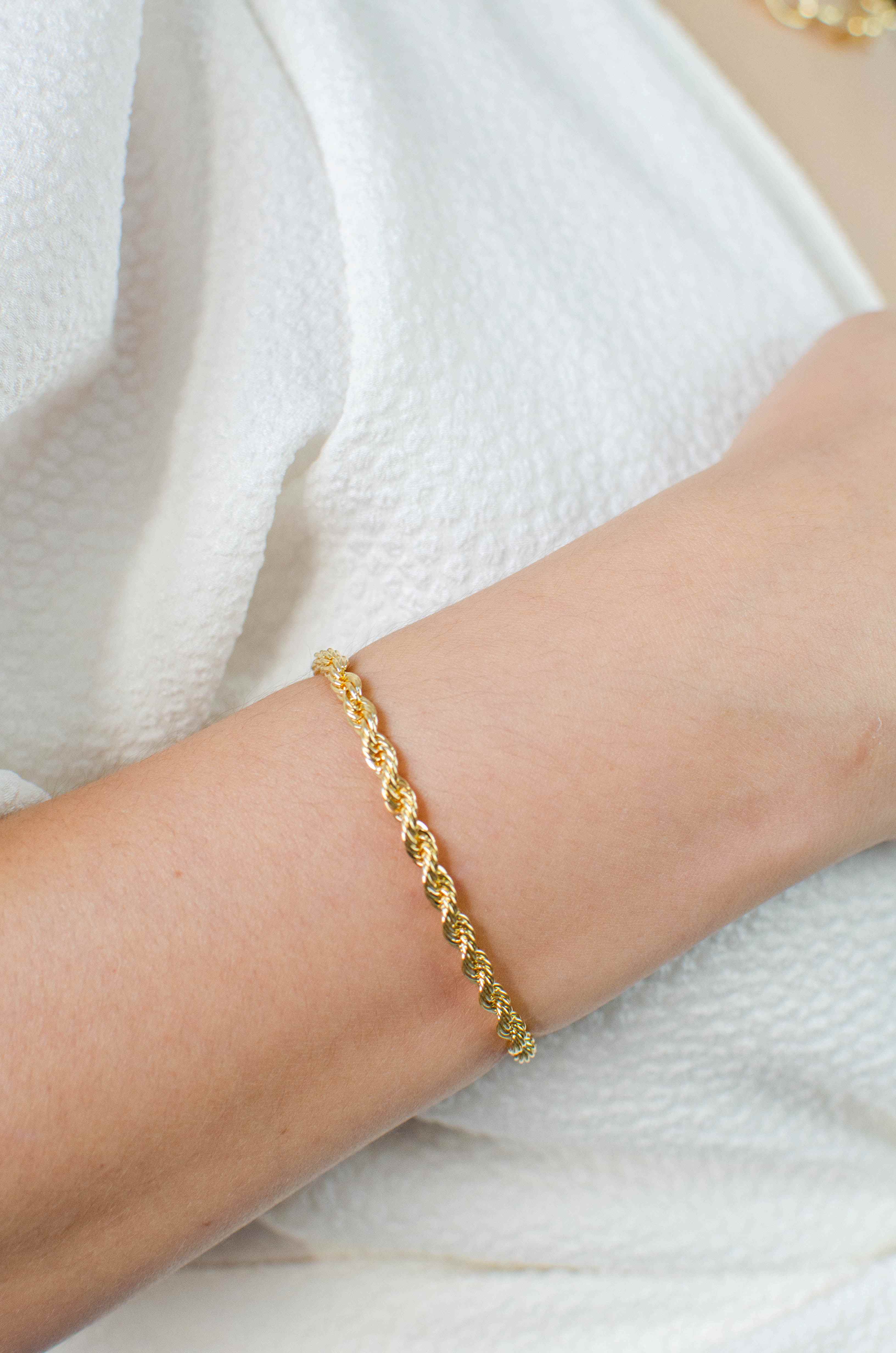 Pulseira Cordão Baiano Banhado a Ouro 18k