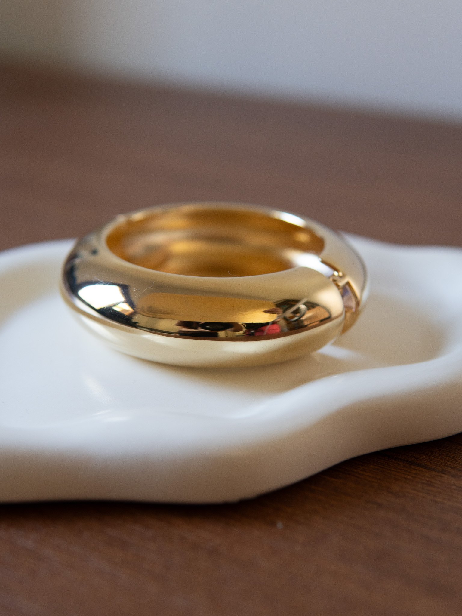 Bracelete Orgânico Banhado a Ouro 18k