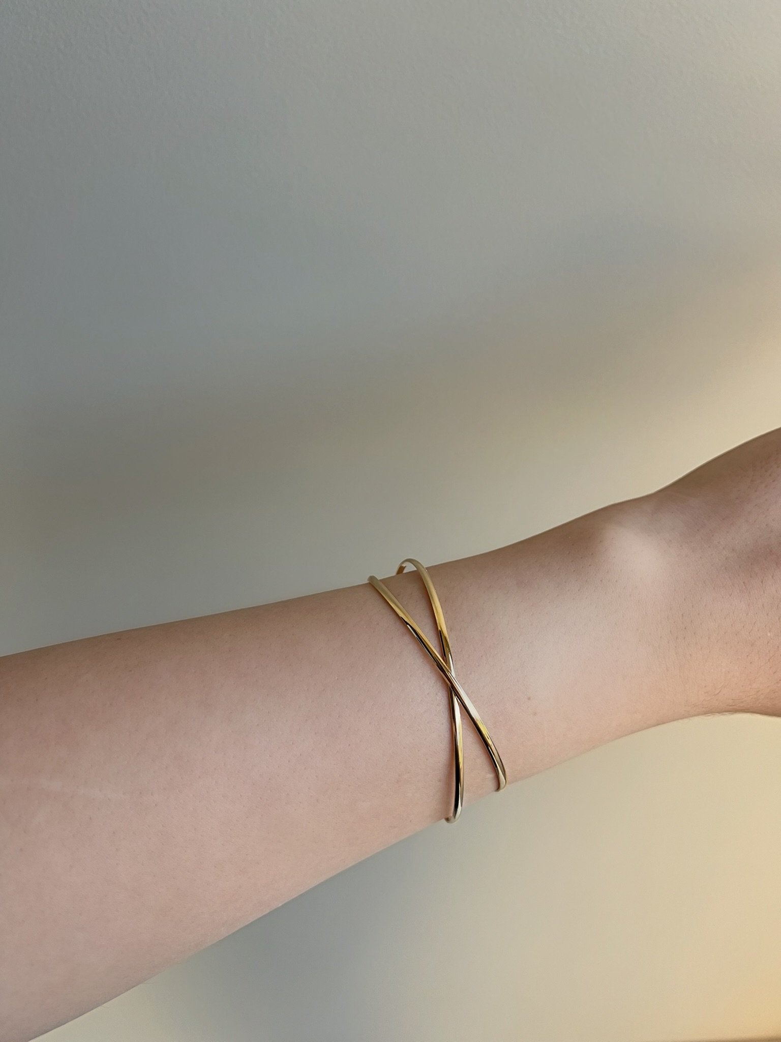 Bracelete X Banhado a Ouro 18k