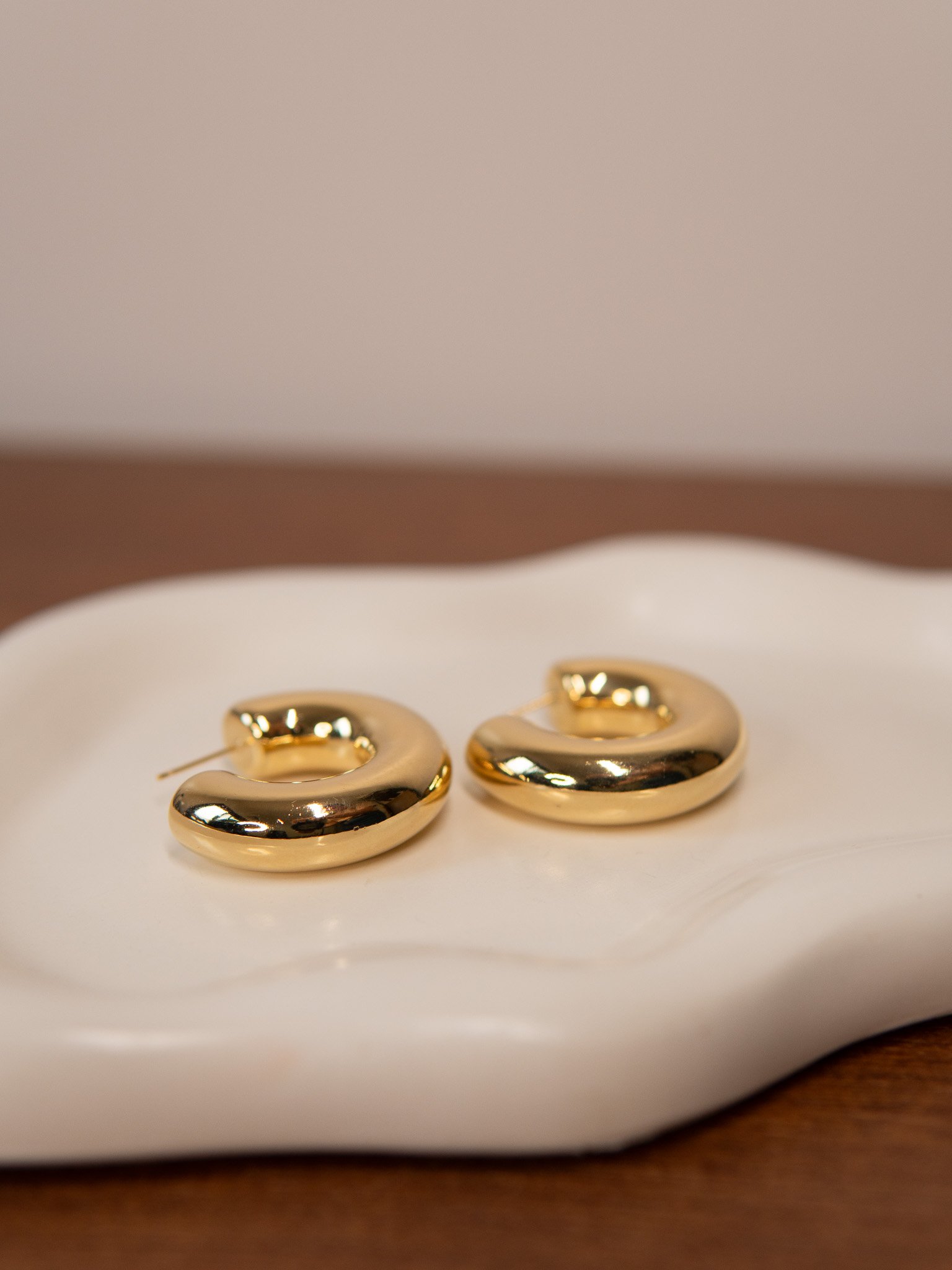 Brinco Argola Bold Banhado a Ouro 18k