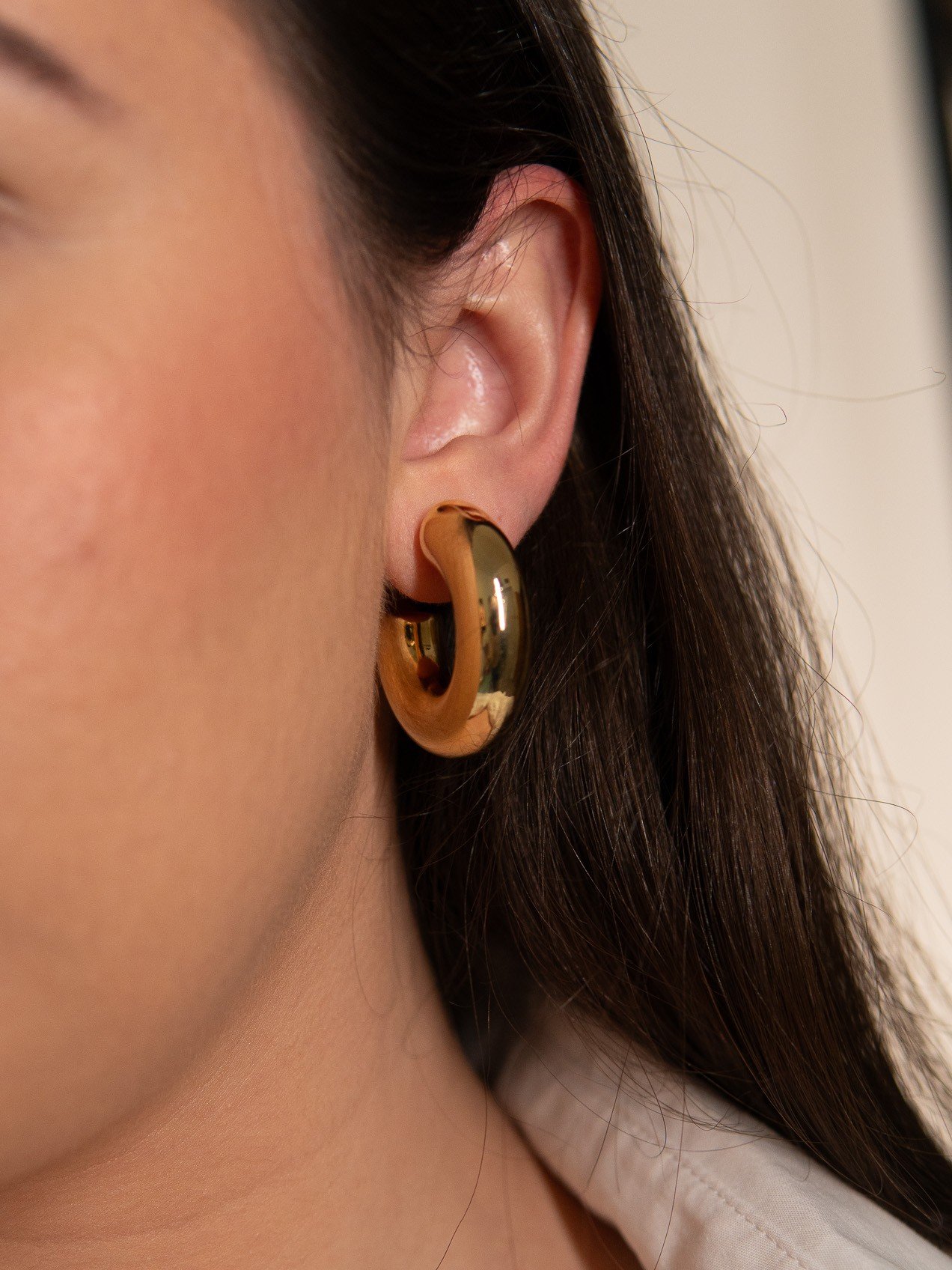 Brinco Argola Bold Banhado a Ouro 18k