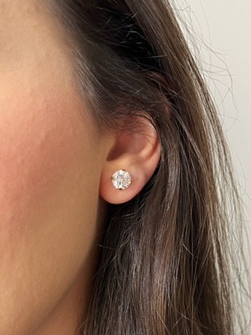 Brinco Ponto de Luz M Banhado a Ouro 18k