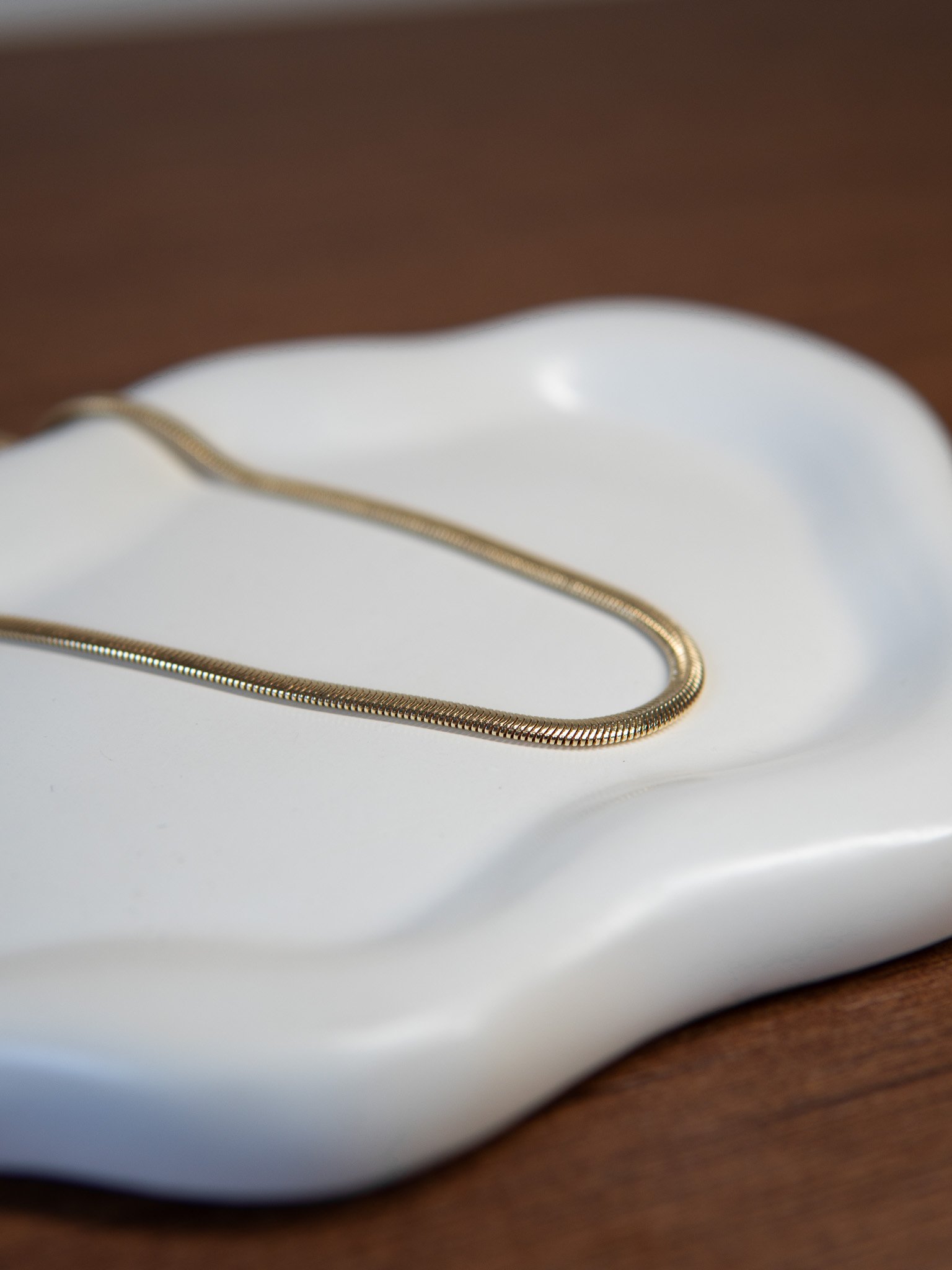 Choker Malha 4mm Semijoia Banhada a Ouro 18k