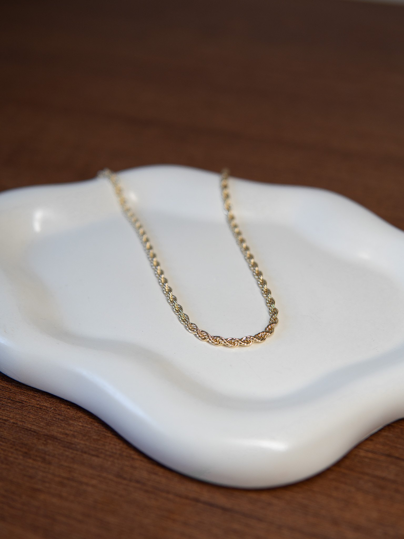 Colar Cordão Baiano 3mm Banhado a Ouro 18k