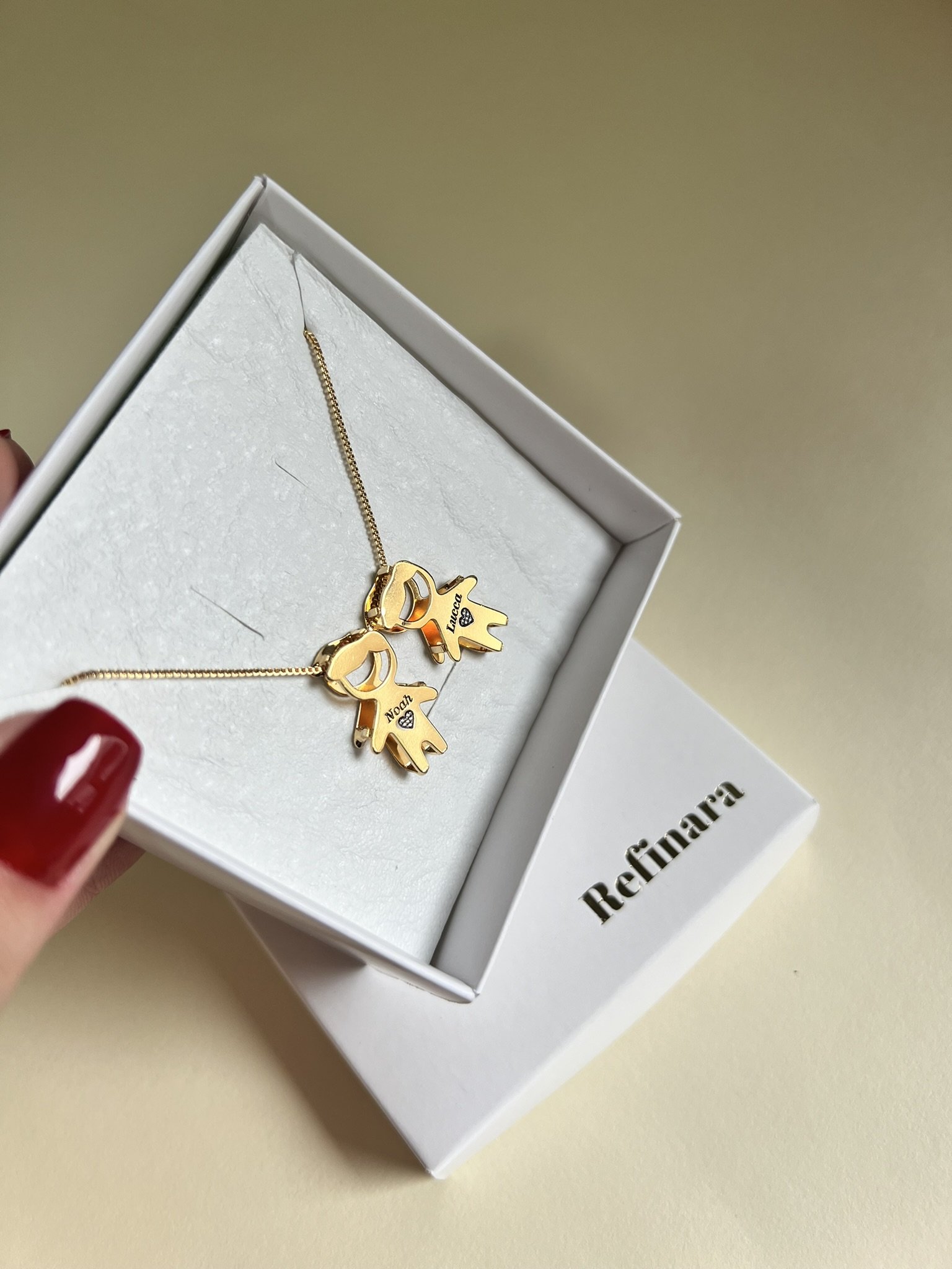 Colar Personalizado Filhos Banhado a Ouro 18k