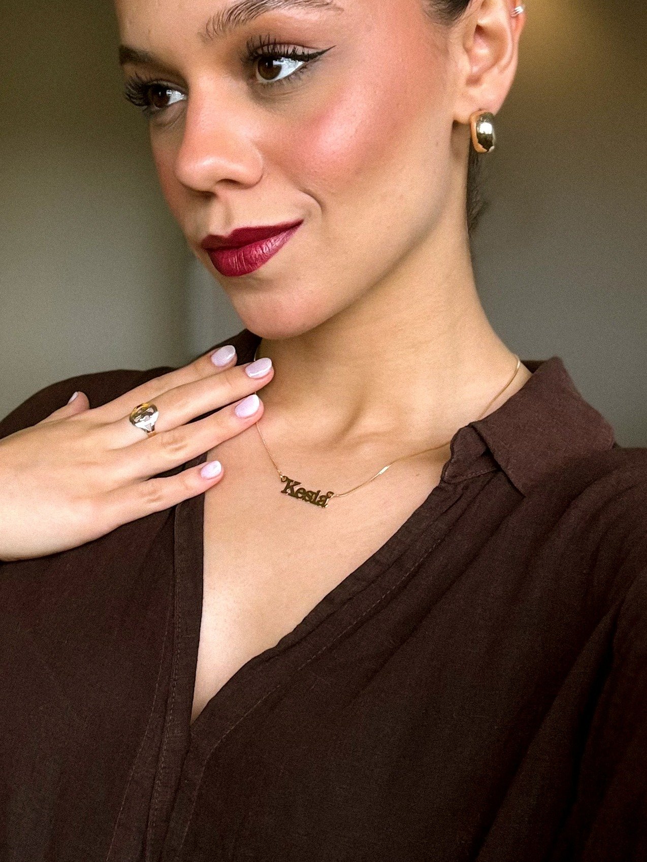 Colar Personalizado Nome Banhado a Ouro 18k