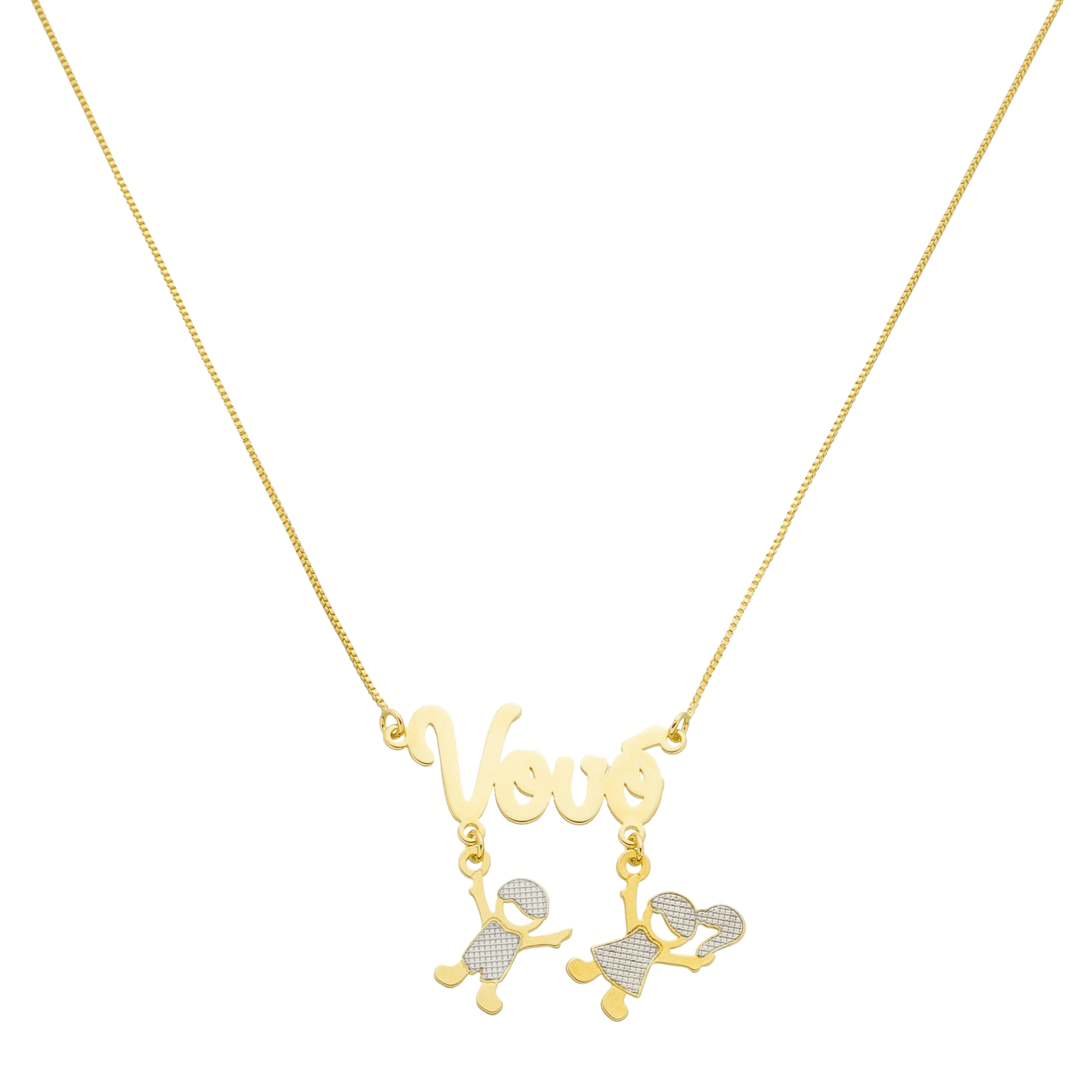 Colar Personalizado Vovó Banhado a Ouro 18k