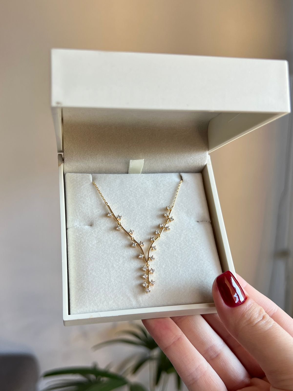 Colar Pontos de Luz Banhado a Ouro 18k