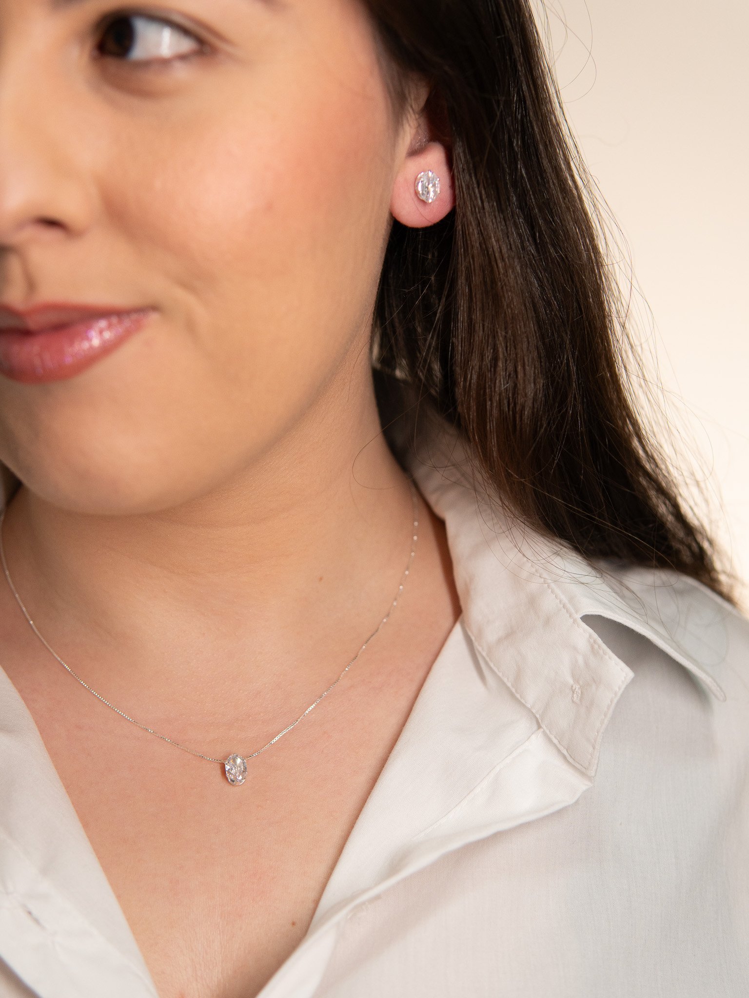 Conjunto Gota Prata 925