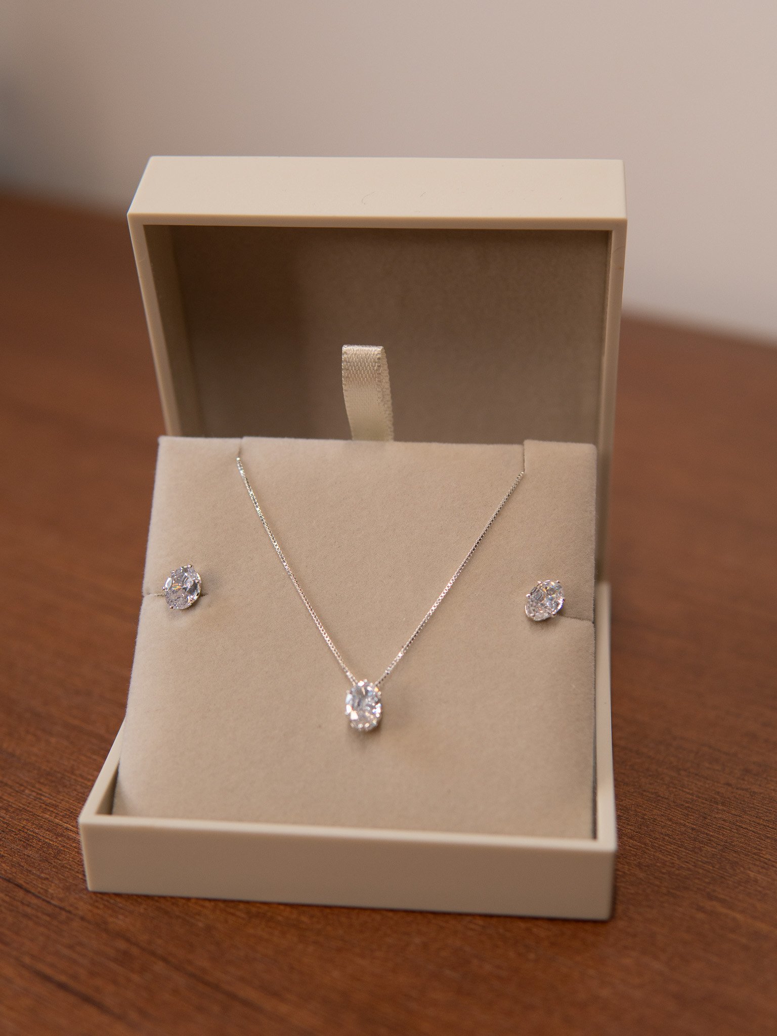 Conjunto Gota Prata 925