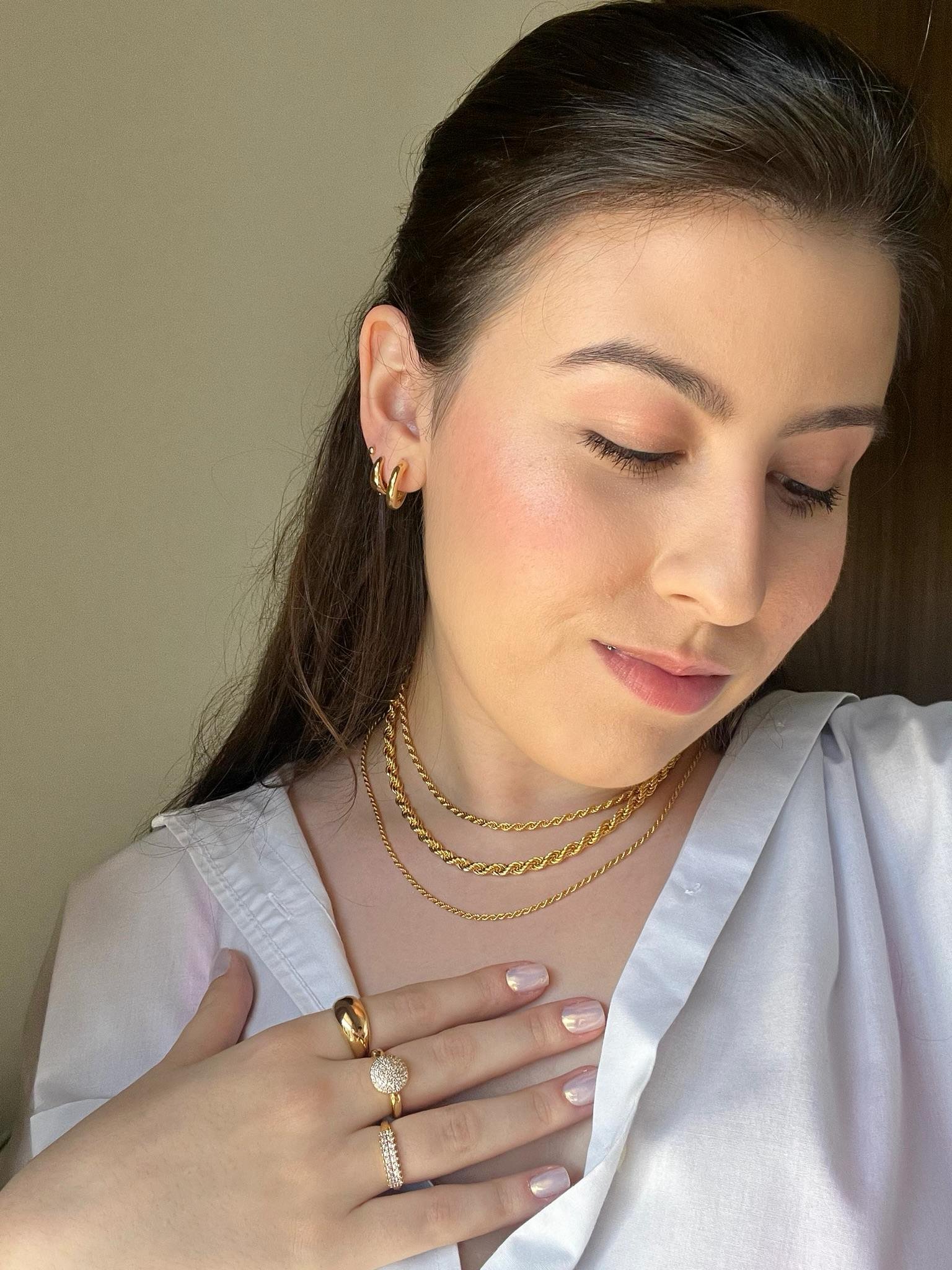 Cordão Baiano Fino Banhado a Ouro 18k