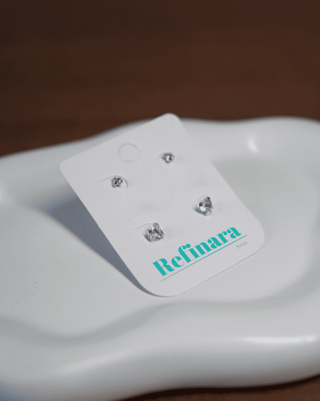 Dupla de Brincos Acqua Prata 925