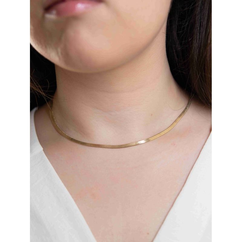 Kit Brinco Medalha + Colar Fita Lisa Banhado a Ouro 18k