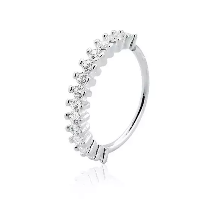 Piercing Counch Cravejado Prata 925