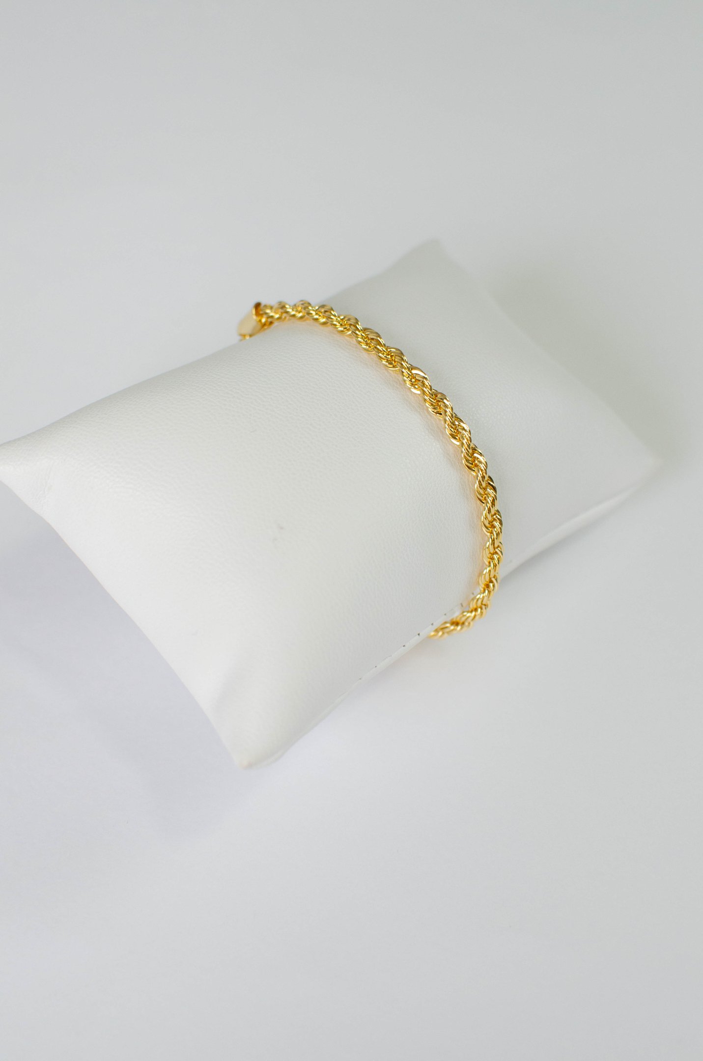 Pulseira Cordão Baiano 4mm Banhado a Ouro 18k