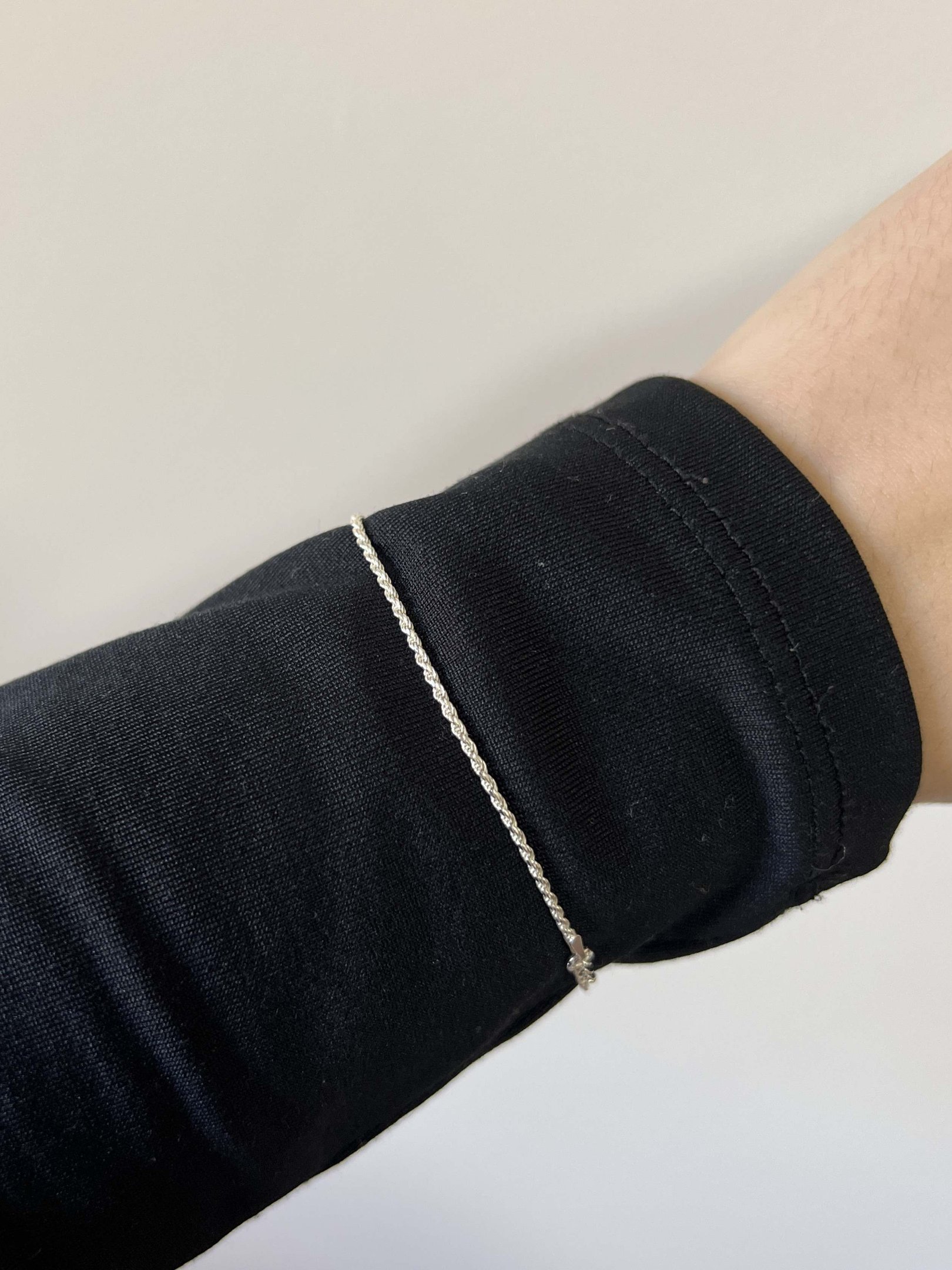 Pulseira Cordão Baiano Prata 925