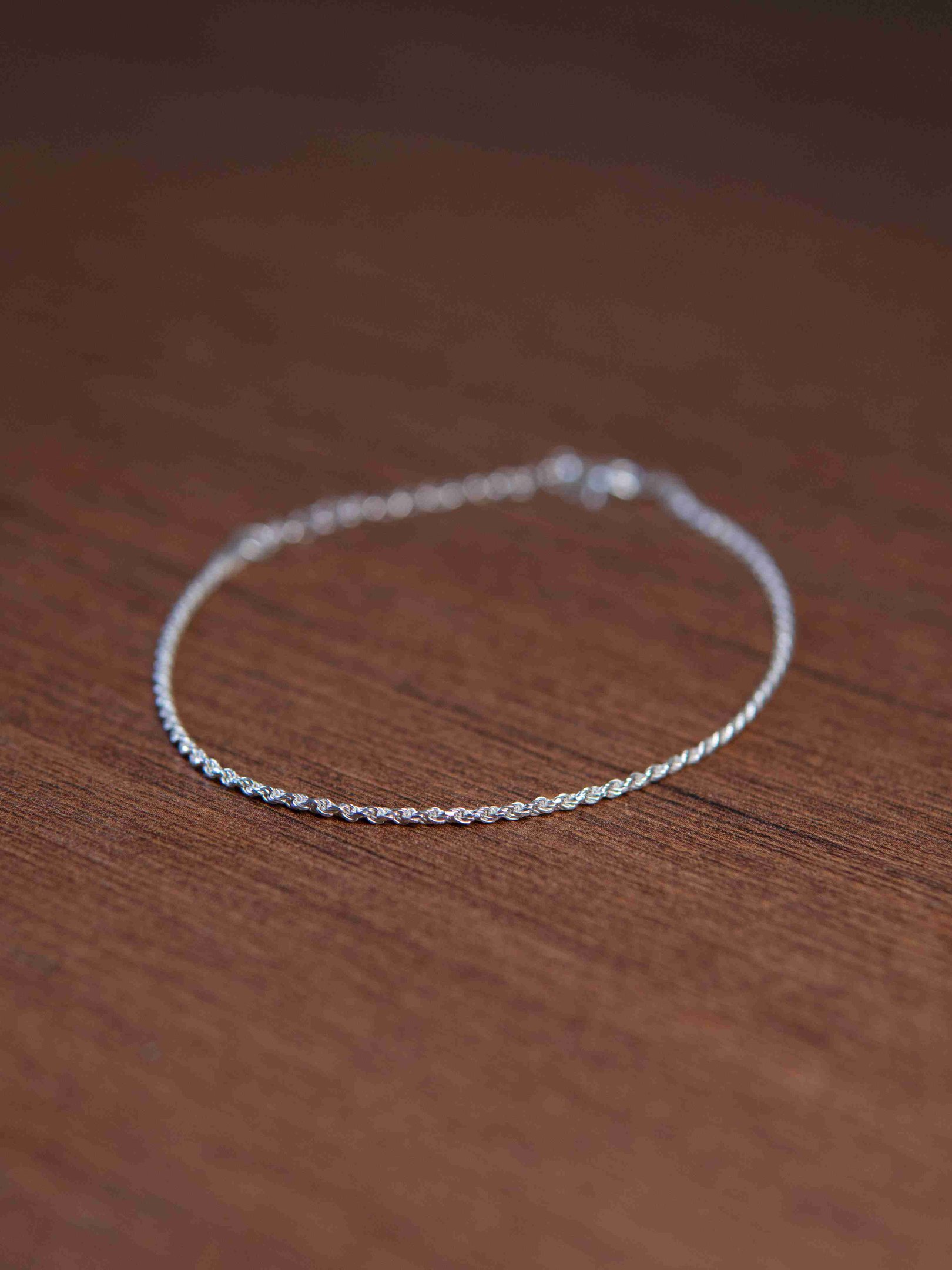 Pulseira Cordão Baiano 2mm Prata 925