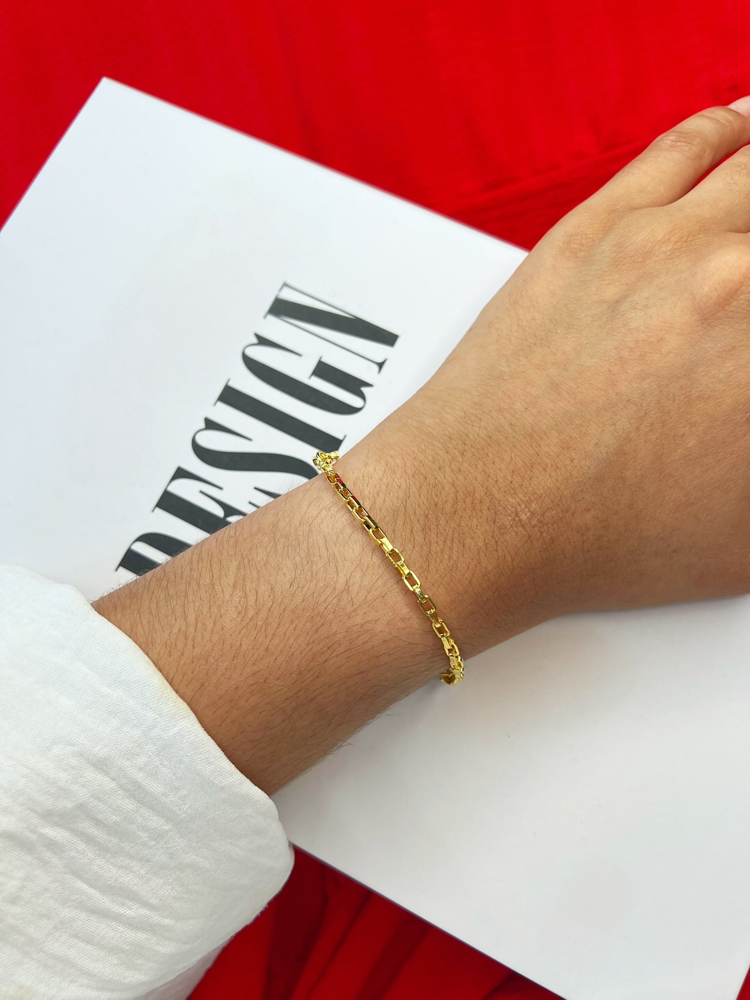 Pulseira Elo Cartier Banhado a Ouro 18k
