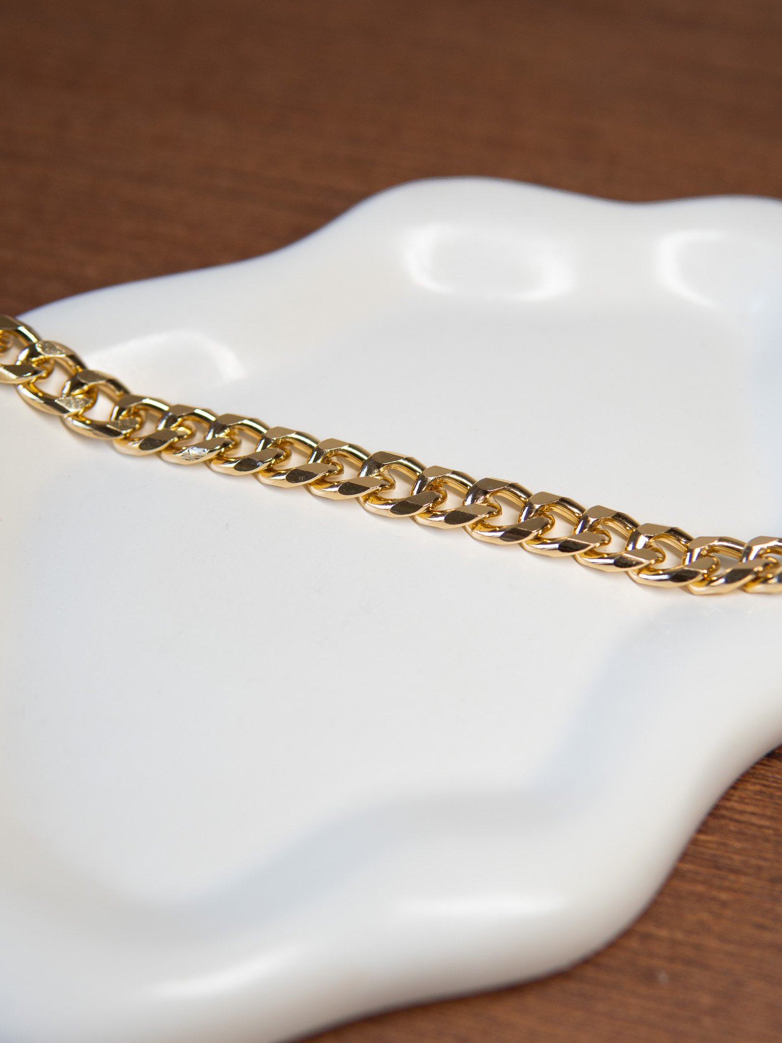 Pulseira Elo Grumet Semijoia Banhada a Ouro 18k