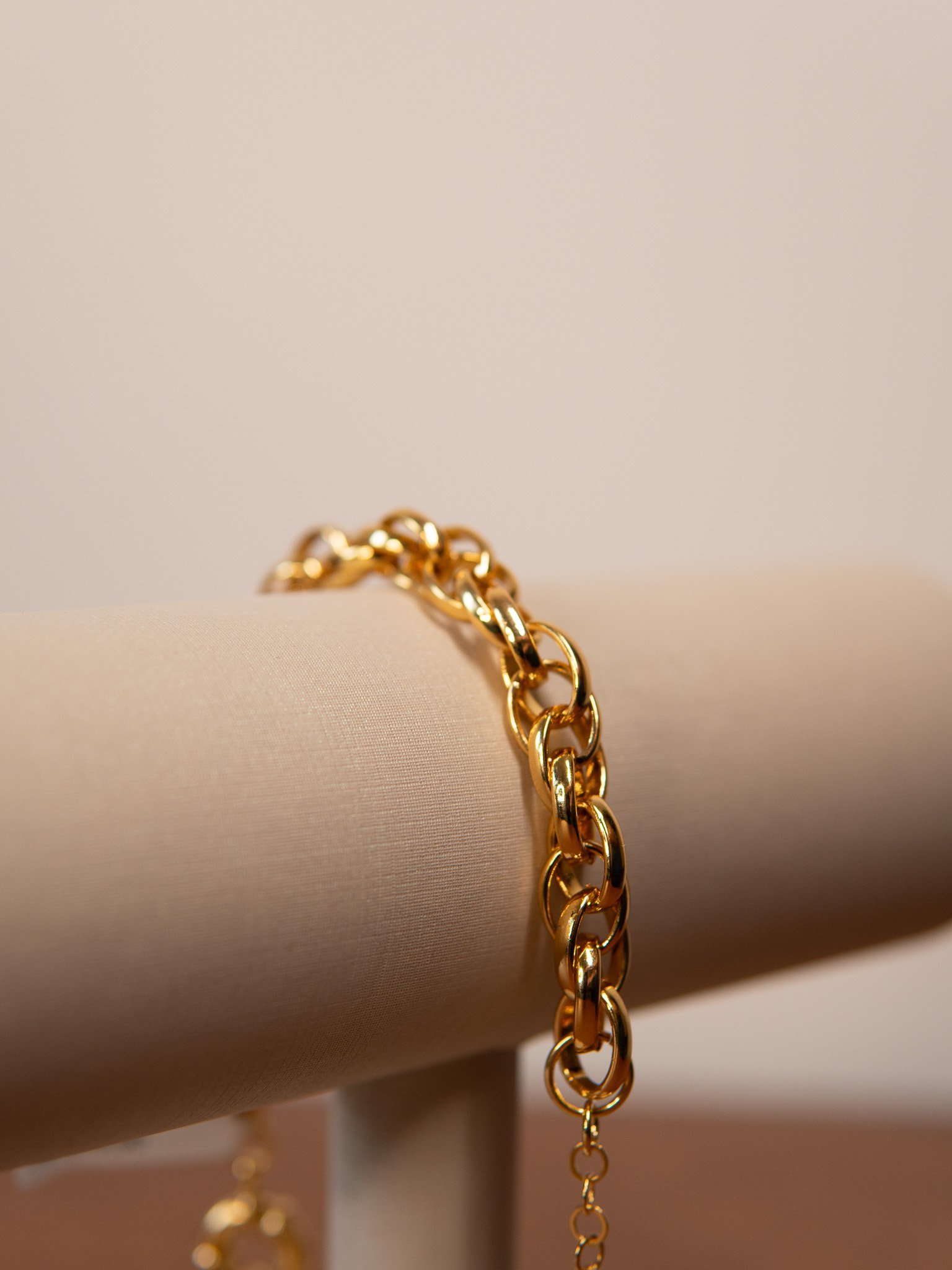 Pulseira Elos Luxo Banhado a Ouro 18k