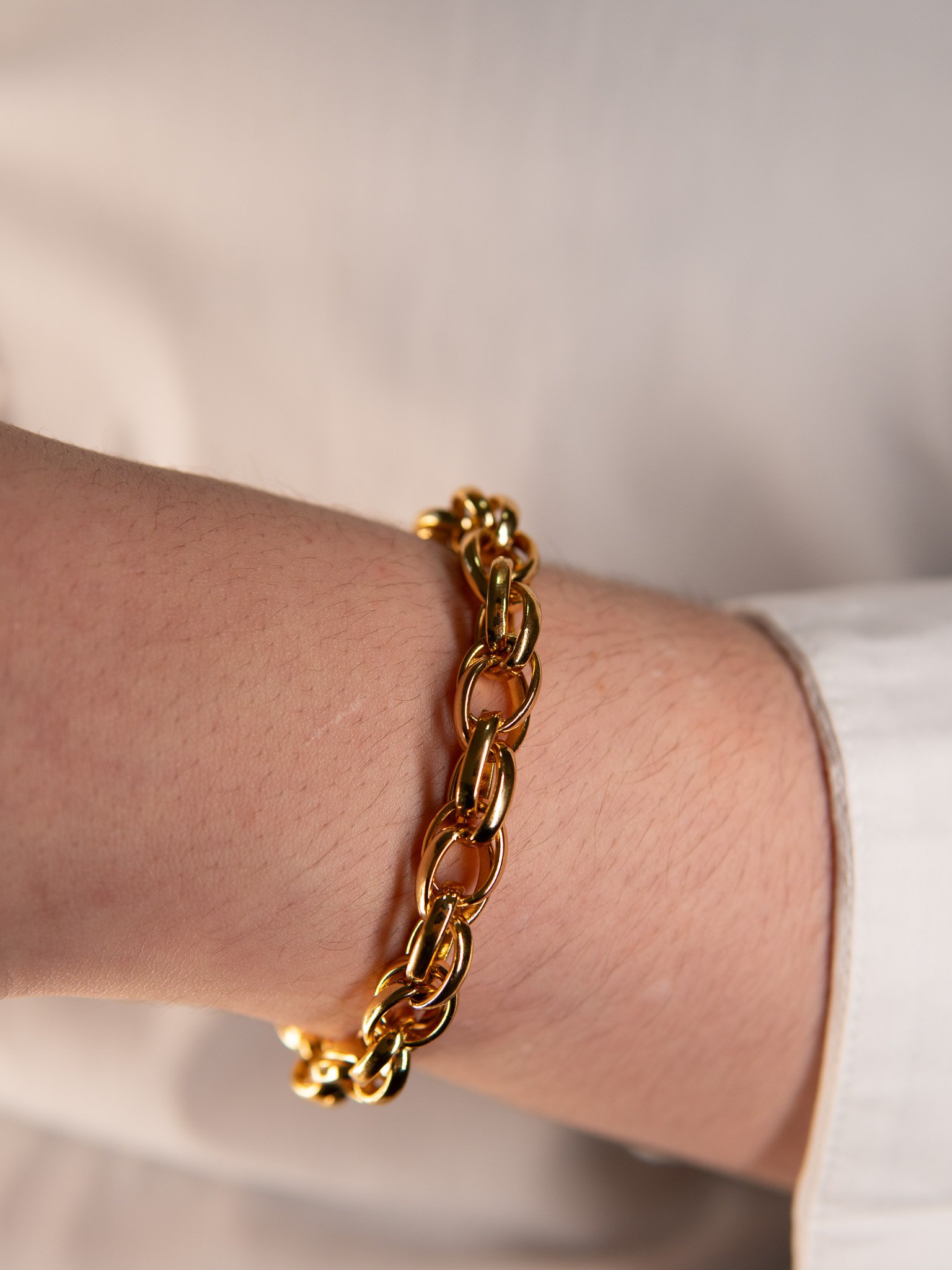 Pulseira Elos Luxo Banhado a Ouro 18k