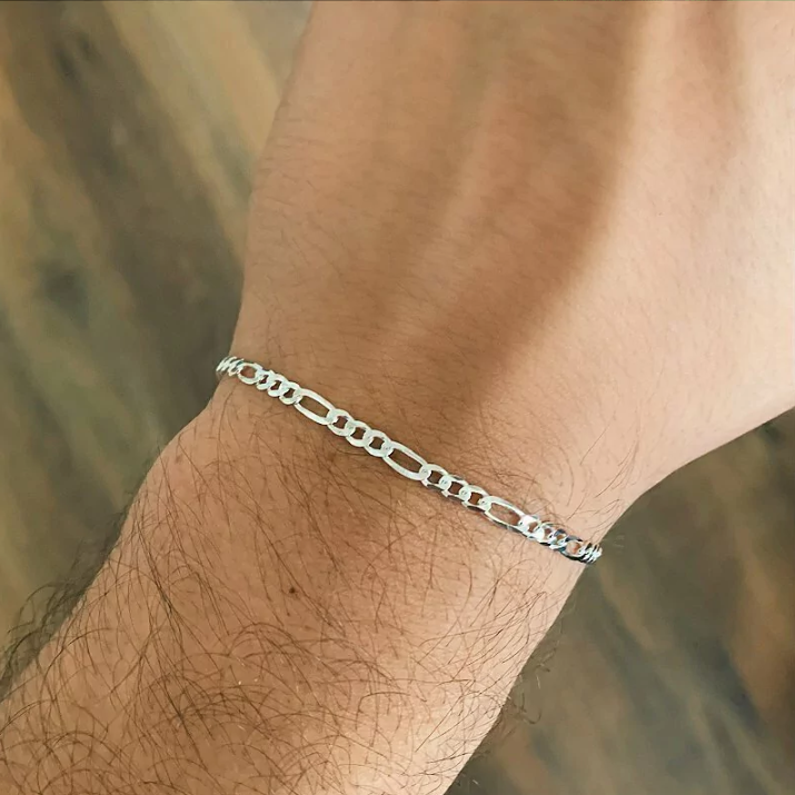 Pulseira Masculina Elos Prata 925
