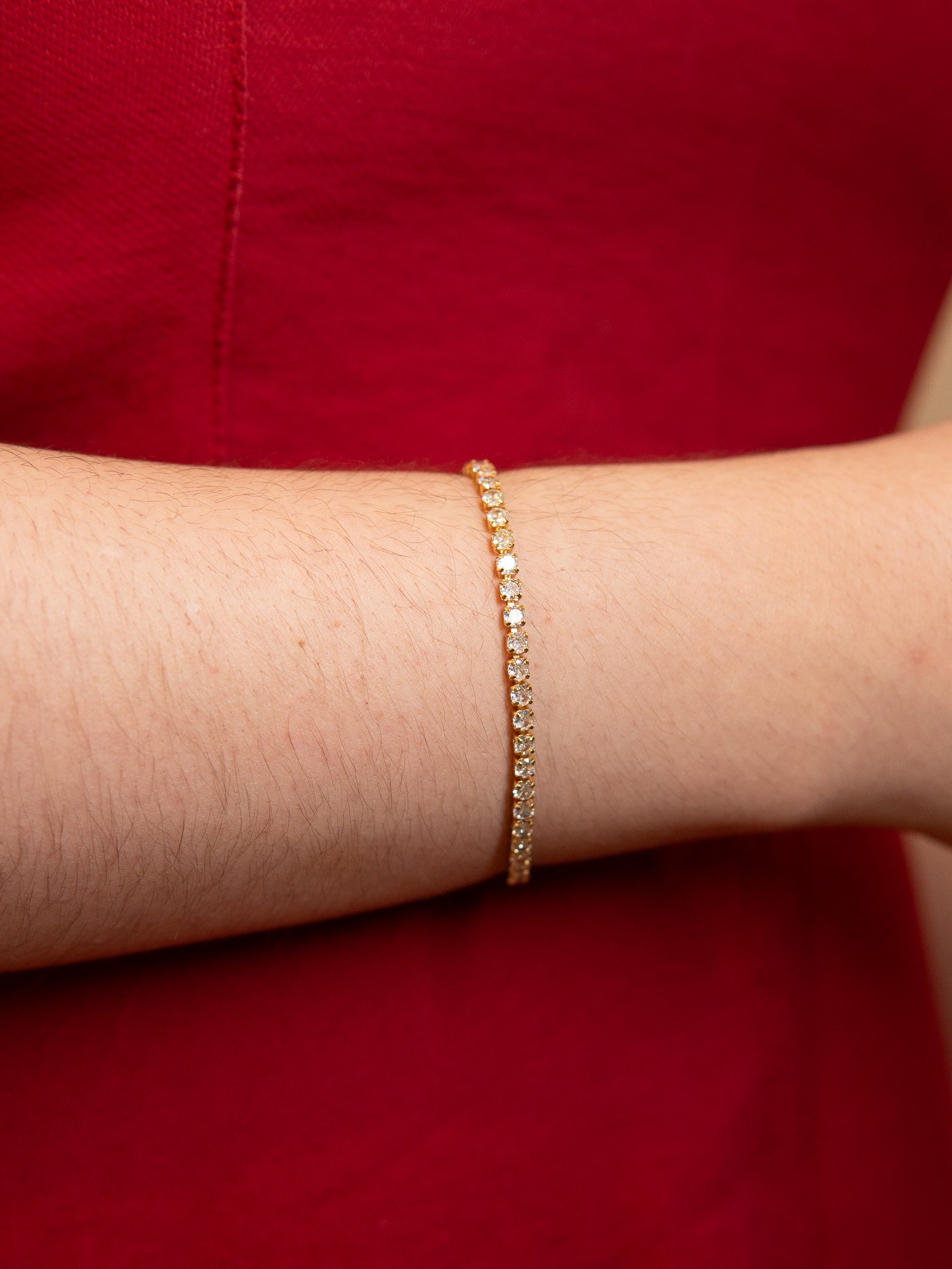 Pulseira Riviera Banhada a Ouro 18k