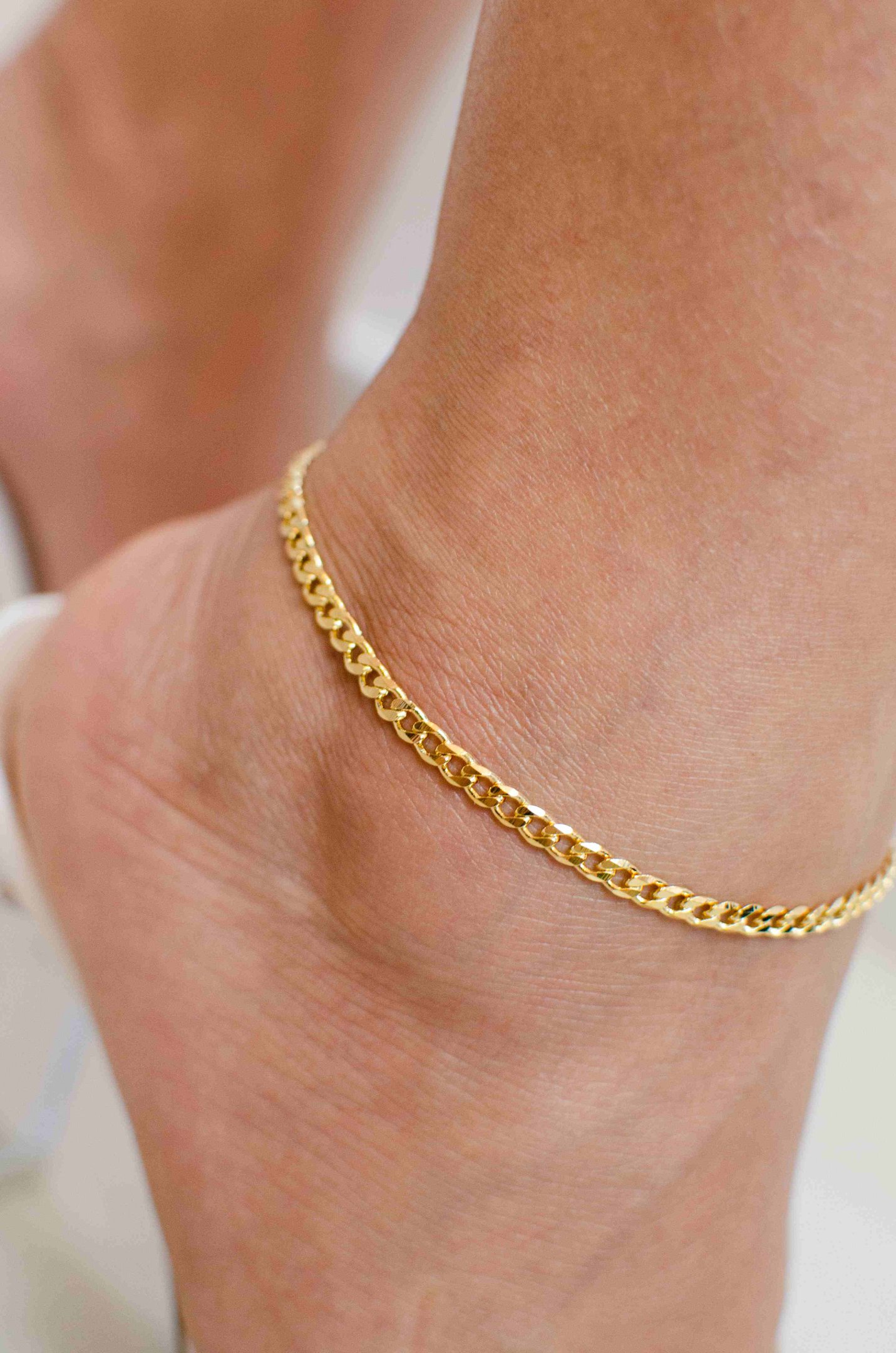 Tornozeleira Elos Luxo Banhado a Ouro 18k